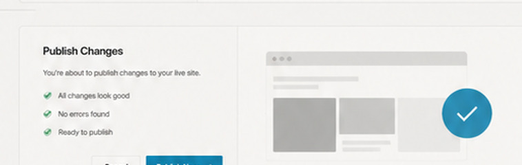 SiteEdit publishing interface